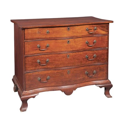 Lot 223 - Chippendale Walnut Chest of Drawers...