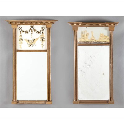 Lot 171 - Two Similar Federal Style Gilt-Wood and...