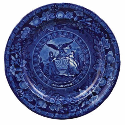 Lot 254 - Group of Staffordshire Blue and White Transfer...