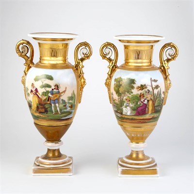 Lot 506 - Pair of Paris Porcelain Figural Decorated...
