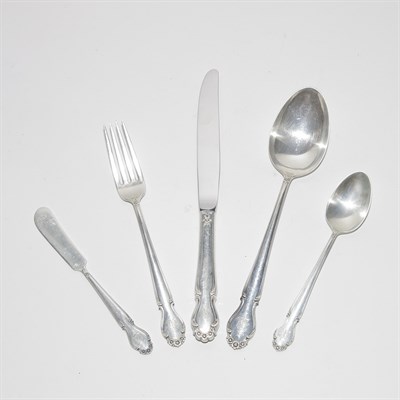 Lot 396 - Rogers Sterling Silver Flatware Service In the...
