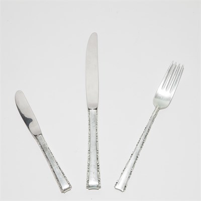 Lot 405 - Lunt Sterling Silver Flatware Service In the...