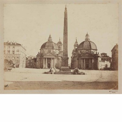 Lot 318 - [ROME] Group of six attractive albumen prints...