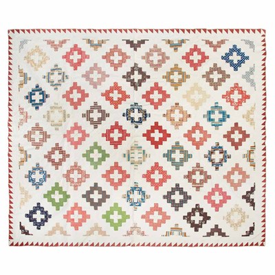 Lot 258 - Group of Three Patchwork Quilts 8 feet x 6...