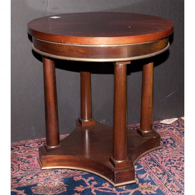 Lot 124 - Empire Style Mahogany Side Table Height 27 1/2...