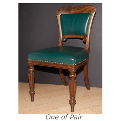 Lot 208 - Pair of William IV Mahogany Chairs