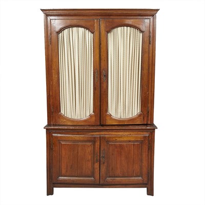 Lot 520 - French Provincial Walnut Buffet a Deux Corps...