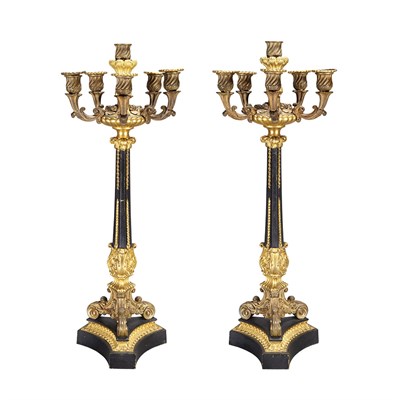 Lot 199 - Pair of Restauration Style Gilt and...