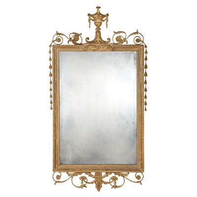 Lot 271 - George III Giltwood Pier Mirror Late 18th...