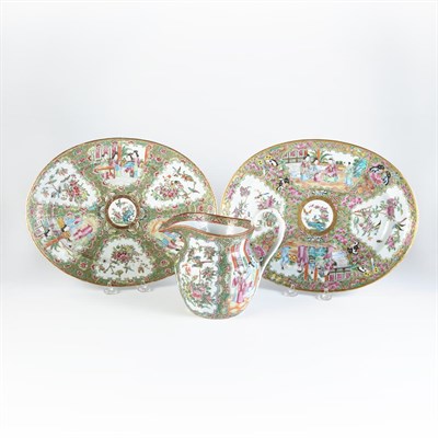 Lot 284 - Two Chinese Export Porcelain Rose Medallion...