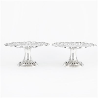 Lot 246 - Pair of Tiffany & Co. Sterling Silver Tazzas...