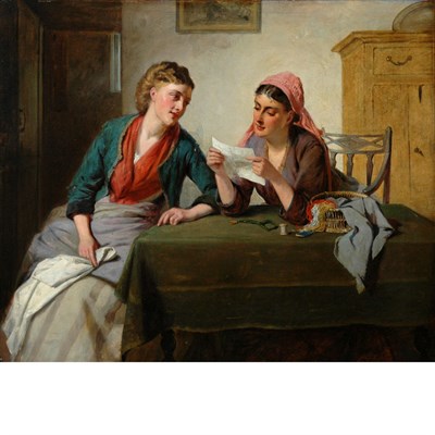 Lot 12 - Attributed to Edward Charles Barnes The Love...