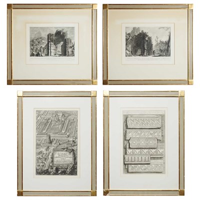 Lot 113 - Giovanni Battista Piranesi [ROMAN VIEWS] (3);...