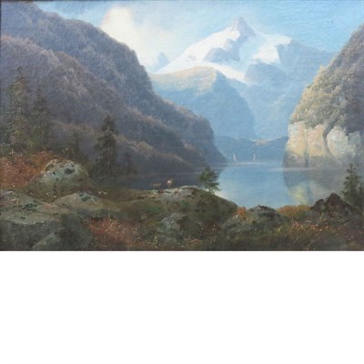 Lot 58 - Manner of David Johnson Deer in the White...
