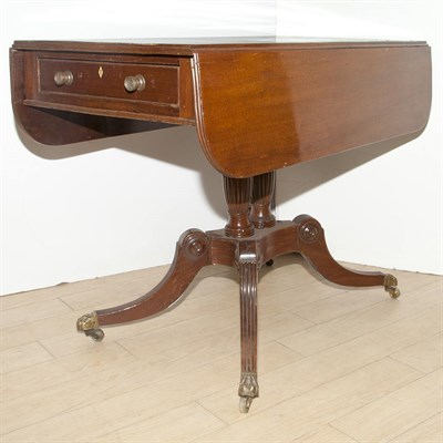 Lot 137 - Regency Style Mahogany Pembroke Table Height...