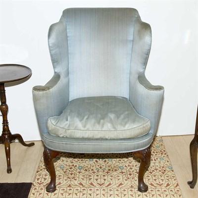 Lot 159 - George III Style Mahogany Wing Chair