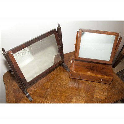 Lot 161 - Two Mahogany Dressing Mirrors Height of taller...