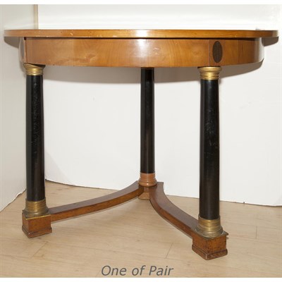 Lot 179 - Pair of Neoclassical Style Part Ebonized...
