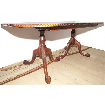 Lot 201 - George III Style Banded Mahogany...