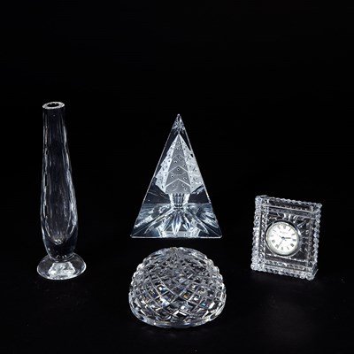 Lot 285 - Group of Colorless Glass Table Articles...