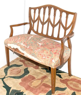 Lot 290 - Edwardian Style Mahogany Chair Back Settee...