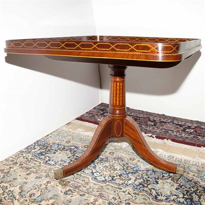 Lot 323 - George III Style Inlaid Mahogany Tilt-Top...