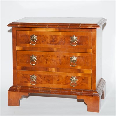 Lot 378 - George II Style Walnut and Mahogany Diminutive...