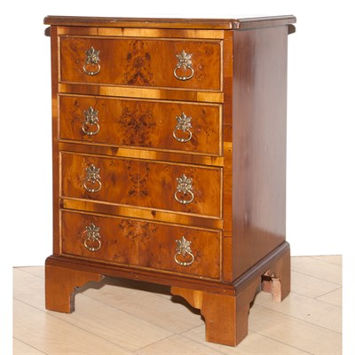 Lot 380 - George III Style Walnut and Mahogany...