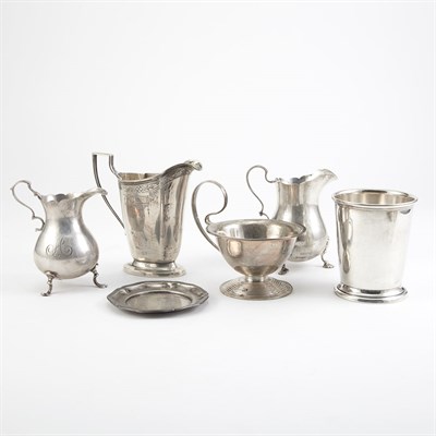 Lot 406 - Group of Silver Table Articles Total...