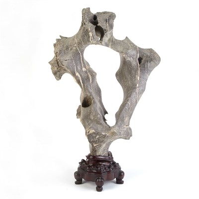 Lot 173A - Chinese Lingbi Scholar's Rock Of naturalistic...