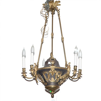 Lot 469 - Empire Style Gilt and Patinated-Bronze...