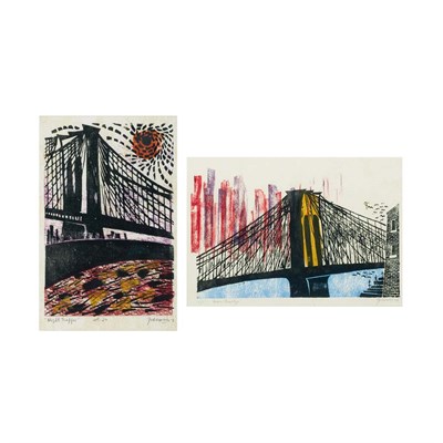 Lot 50 - Antonio Frasconi (b. 1919) NIGHT TRAFFIC; FROM...