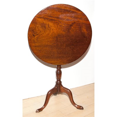 Lot 493 - George III Mahogany Tilt-Top Table Height 27...