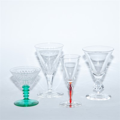 Lot 502 - Group of Glass Stemware Including partial sets,...