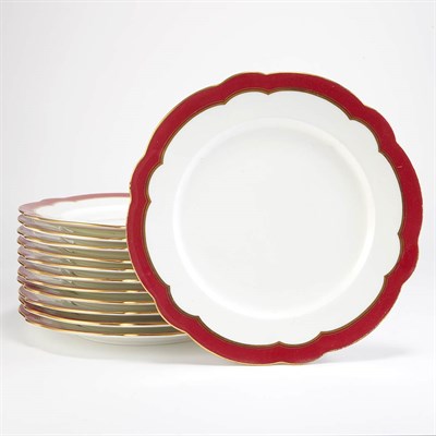 Lot 523 - Set of Twelve Coalport Porcelain Dinner Plates...