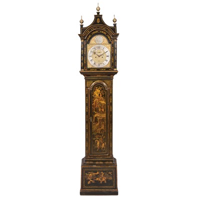 Lot 236 - George II Black Japanned and Parcel Gilt...