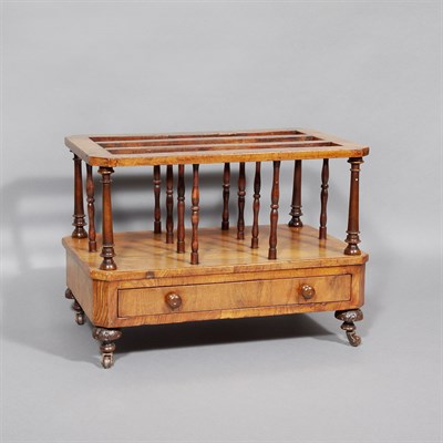 Lot 625 - English Walnut Canterbury Height 18 1/2 inches,...