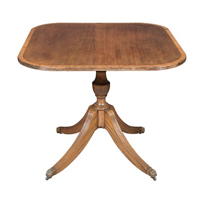 Lot 404 - Regency Style Inlaid Mahogany Breakfast Table...