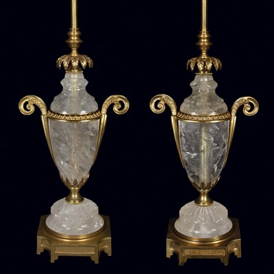 Lot 399 - Pair of Louis XVI Style Gilt-Bronze and Rock...