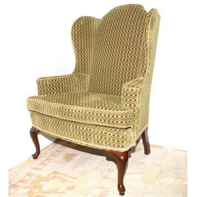 Lot 370 - Pair of Georgian Style Upholstered Mahogany...