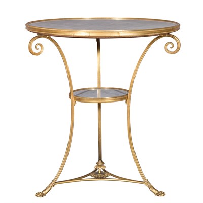 Lot 290 - Empire Style Gilt-Metal Gueridon Second half...