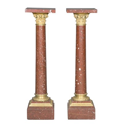 Lot 175 - Pair of Louis XVI Style Gilt-Bronze Mounted...