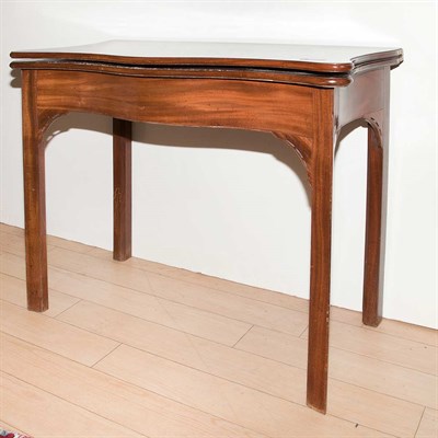 Lot 557 - George III Mahogany Fold-Over Games Table...