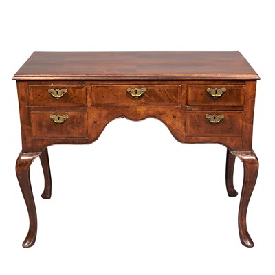 Lot 384 - Queen Anne Style Walnut Dressing Table Height...