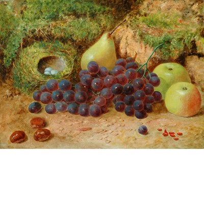 Lot 19 - Attributed to George Clare Still Life of Fruit...