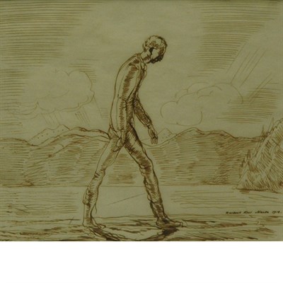 Lot 59 - Attributed to Rockwell Kent Walking Along the...