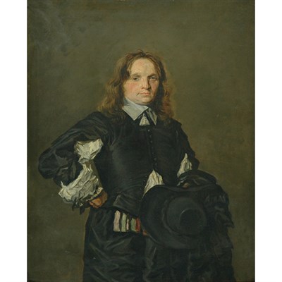 Lot 57 - After Frans Hals Man Holding a Hat Oil on...