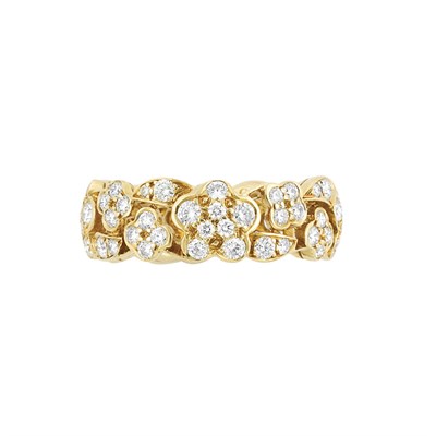 Lot 356 - Gold and Diamond Band Ring, Van Cleef & Arpels