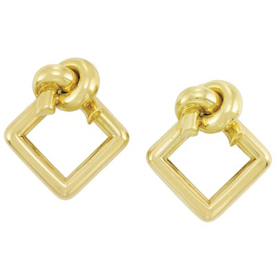 Lot 3 - Pair of Gold Earrings, Cartier