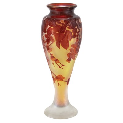 Lot 405 - Galle Acid Etched Cameo Glass Vase Circa 1900...